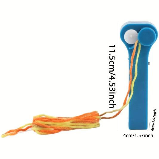 Unleash the fun with our Electric Rope Launcher Propeller Toy - Compact, great for cats (batteries not included)