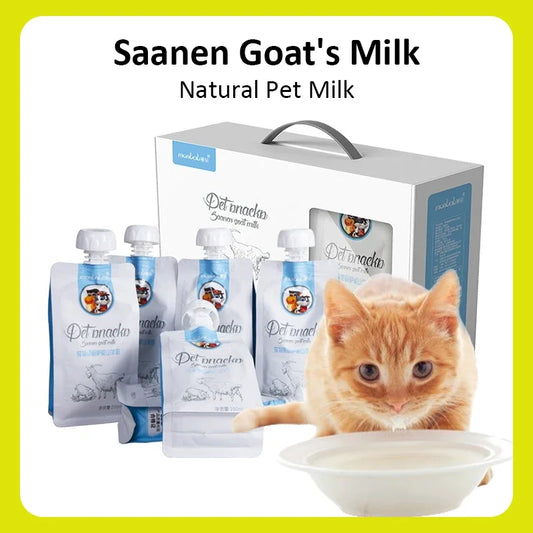 New Cat Snacks Saanen Natural Goat Milk Puppy Kitten Food Nutritious Calcium Supplementation Softening Hair Pet Dog Food Snacks