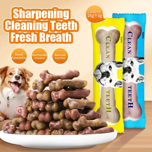 Dog Snacks Teething Sticks Bone Shape Toothbrush Type 170g/162g/25g Adult Dogs Puppy Teething Bite Resistant Snacks Pet Food